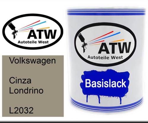 Volkswagen, Cinza Londrino, L2032: 1L Lackdose, von ATW Autoteile West.